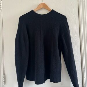 Anthropologie Wool Blend Sweater Top w/ Bow Back Size XL